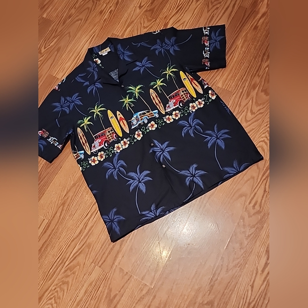 Winnie fashion‎ Hawaiian print shirt xl surf broads